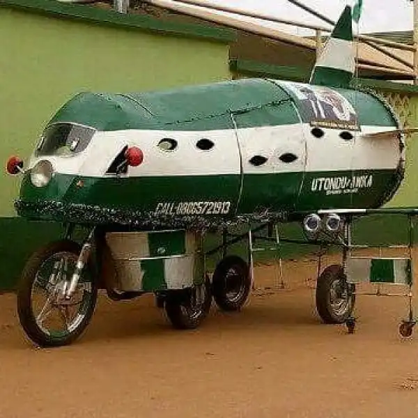 Creativity!! A Nigerian Man Turns His Bicycle Into An 